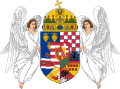 Royal coat of arms of the Kingdom of Hungary (1915-1918; angels).svg