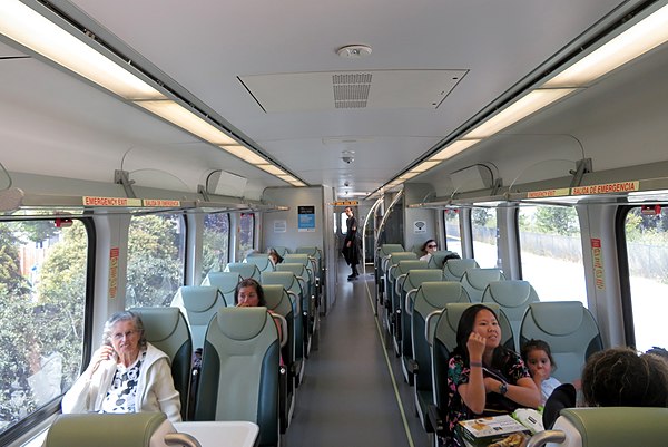 Interior of a SMART train
