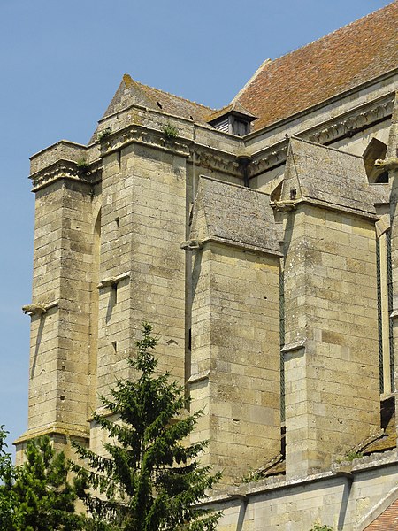 File:Saint-Martin-aux-Bois (60), église Saint-Martin, tour sud.jpg
