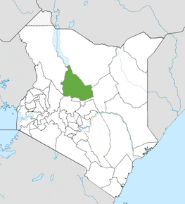Kart over Samburu fylke