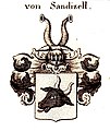 Wappen derer Freiherren von Sandizell, Tyroffs Wappenbuch des gesammten Adels des Königreichs Baiern, 1820