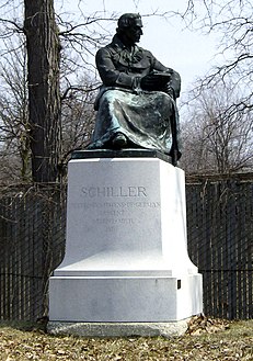 Памятник Шиллеру в парке Белл-Айл (Мичиган) работы Хермана Матсена