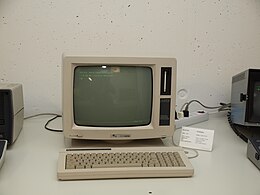 Schneider Joyce PCW 8256 (a rebadged Amstrad PCW 8256) on display