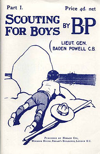 <i>Scouting for Boys</i> Book on Boy Scout training