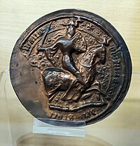 Seal impression - Owain Glyndwr Great Seal (Horseback).jpg