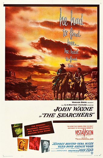 The Searchers, a 1956 film portraying racial conflict in the 1860s