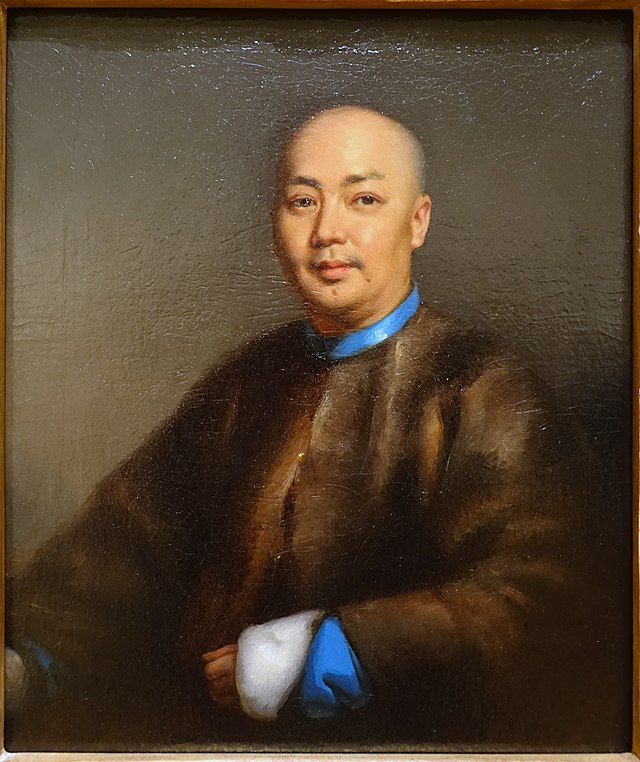 File:Self portrait by Lamqua (Guan Qiaochang), c. 1853, oil on 