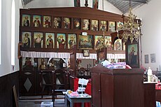 Интериор на църквата на манастира