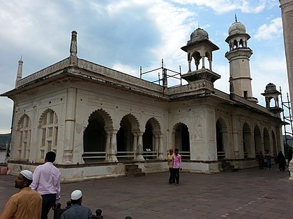 Side view of the mosque in the Mausoleum complex