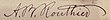 signature d'Adolphe-Basile Routhier