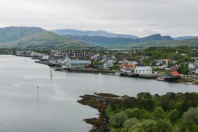 Brønnøysund von Südwesten