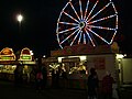 Ferrish wheel and food night shot