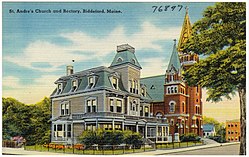 St. Andre Kilisesi ve papaz evi, Biddeford, Maine (76897) .jpg