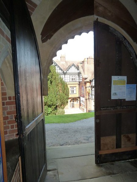 File:St Michael and All Angels, Lyndhurst, looking out of the north door - geograph.org.uk - 2620403.jpg