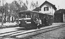 Stazione di Ostiano nel 1950