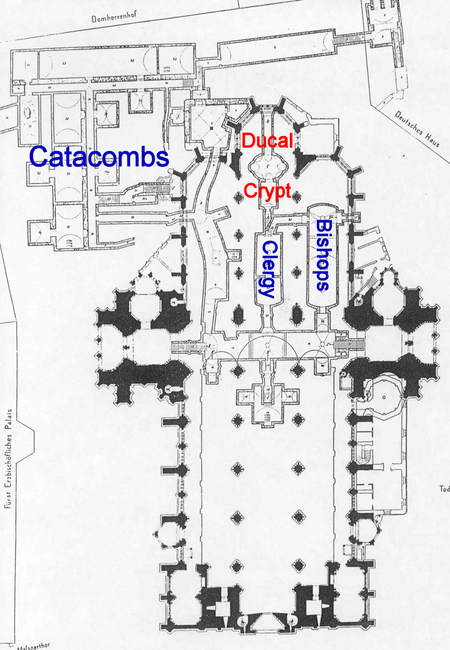 StephansdomCatacombsLabeledPlan en