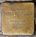 Herta Wegfrass, Weitlingstraße 24, Berlin-Rummelsburg, Deutschland