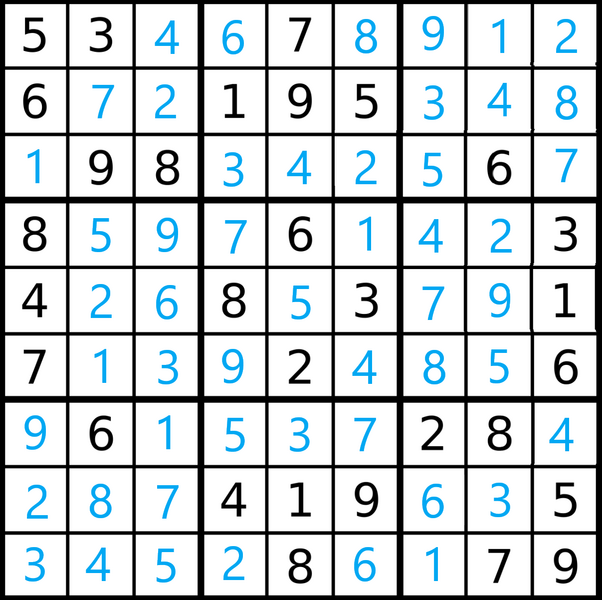 Casa excepto por tenedor File:Sudoku resuelto completo.png - Wikimedia Commons