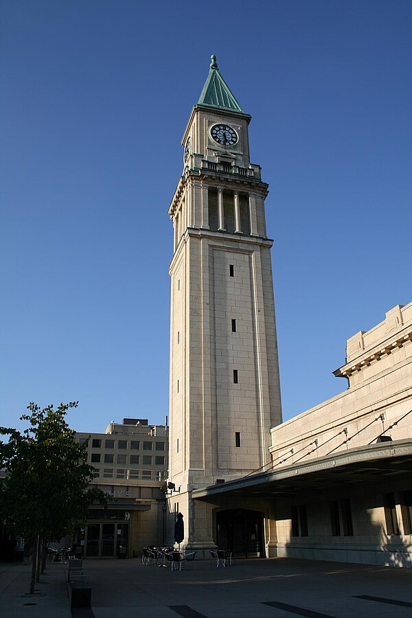 Summerhill-North Toronto CPR Station, its 140-foot clock tower modelled on the Campanile di San Marco in Venice