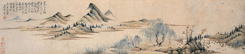 File:Sunset along Floral Embankment by Yun Shouping (Kyoto National Museum).jpg