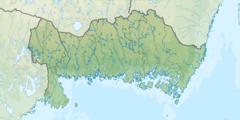 Örlogsstaden Karlskrona på kartan över Blekinge län