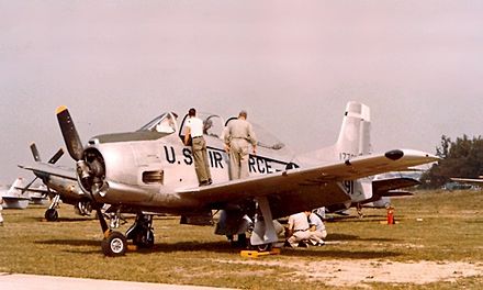 West Virginia Air National Guard T-28A in 1957