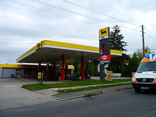 Tankstelle Bahnhofsallee Doberlug-Kirchhain 2011 (Alter Fritz)