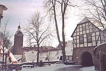 Tecklenburg, Blick von der Legge auf die Altstadt