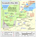 Map of Tecumseh's War