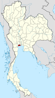 থাইল্যান্ডর মানচিত্রগত চাংৱাত সামুত সাখোন