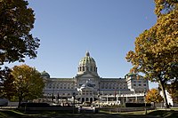 The Pennsylvania State Capitol in Fall (22781620055).jpg