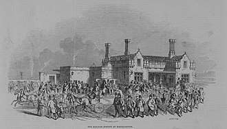 From The Illustrated London News, 24 July 1847 The railway station at Northampton.jpg