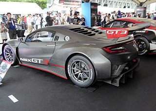 The rearview of Honda NSX GT3