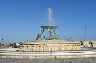 <span class="mw-page-title-main">Tritons' Fountain</span> Public fountain, Floriana, Malta
