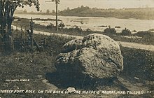Turkey Foot Rock, at Fallen Timbers Battlefield Turkey Foot Rock, on the bank of the historic Maumee, near Toledo, Ohio - DPLA - c42c4334f656442f4f998bf99d786494 (page 1).jpg