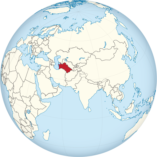 File:Turkmenistan on the globe (Eurasia centered).svg