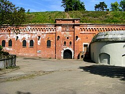 Zwischen 1888 und 1892 errichtetes Fort I der Preußischen Festung in Thorn