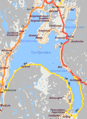 Карта Тюріфйорд