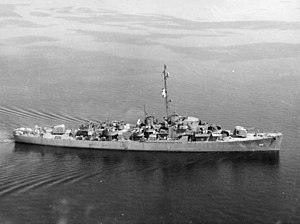 USS Heyliger (DE-510) край Ню Йорк (САЩ) на 9 април 1945 г. (19-N-80791) .jpg