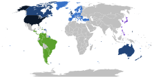 Defense treaty allies of the United States US treaty allies.svg