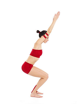 <span class="mw-page-title-main">Utkatasana</span> Standing posture in hatha yoga