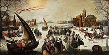 סירות קרח בהולנד במאה ה-17