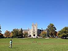 Burruss Hall as seen from the Drillfield Virginia Tech Burruss Hall from Drillfield.JPG