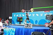 Deutsch: Gewichtheben bei den Olympischen Jugendspielen 2018; Tag 1, 7. Oktober 2018; Jungen 56 kg English: Weightlifting at the 2018 Summer Youth Olympics at 7 October 2018 – Boys' 56 kg