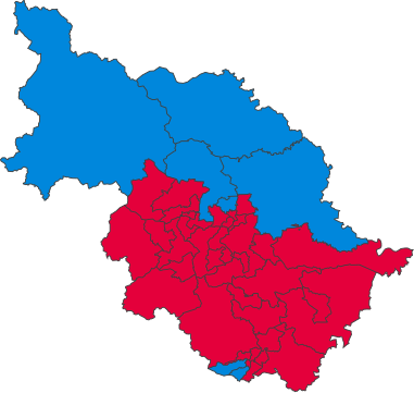 WestYorkshireParliamentaryConstituency1945Results.svg