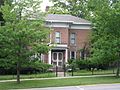 Lincolnway facade (south) of the William McCallum House, Valparaiso, Indiana