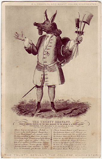 The Trusty Servant: 19th-century print