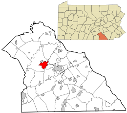 York County Pennsylvania incorporated and unincorporated areas Weigelstown highlighted.svg