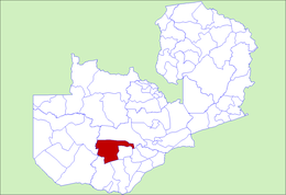 District d'Itezhi Tezhi - Carte