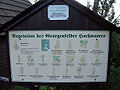 highmoore, decal information (Hinweisschild zur Vegetation im Hochmoor)